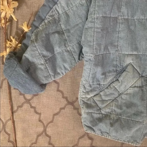 🎉HOST PICK🎉NWT-Free People Vintage-Vibe Dolman Quilted Denim Jacket (XS) - Picture 8 of 14